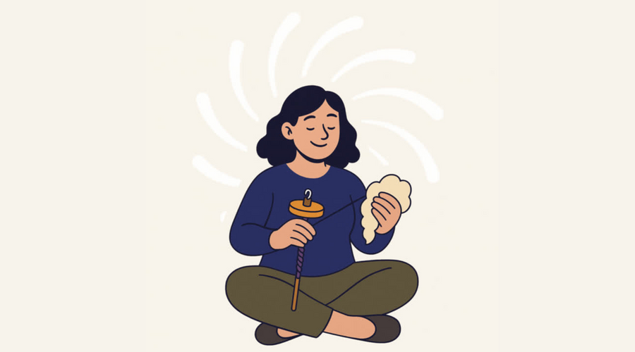 🧶 The Complete Beginners’ Illustrated Guide to Drop Spindle Spinning