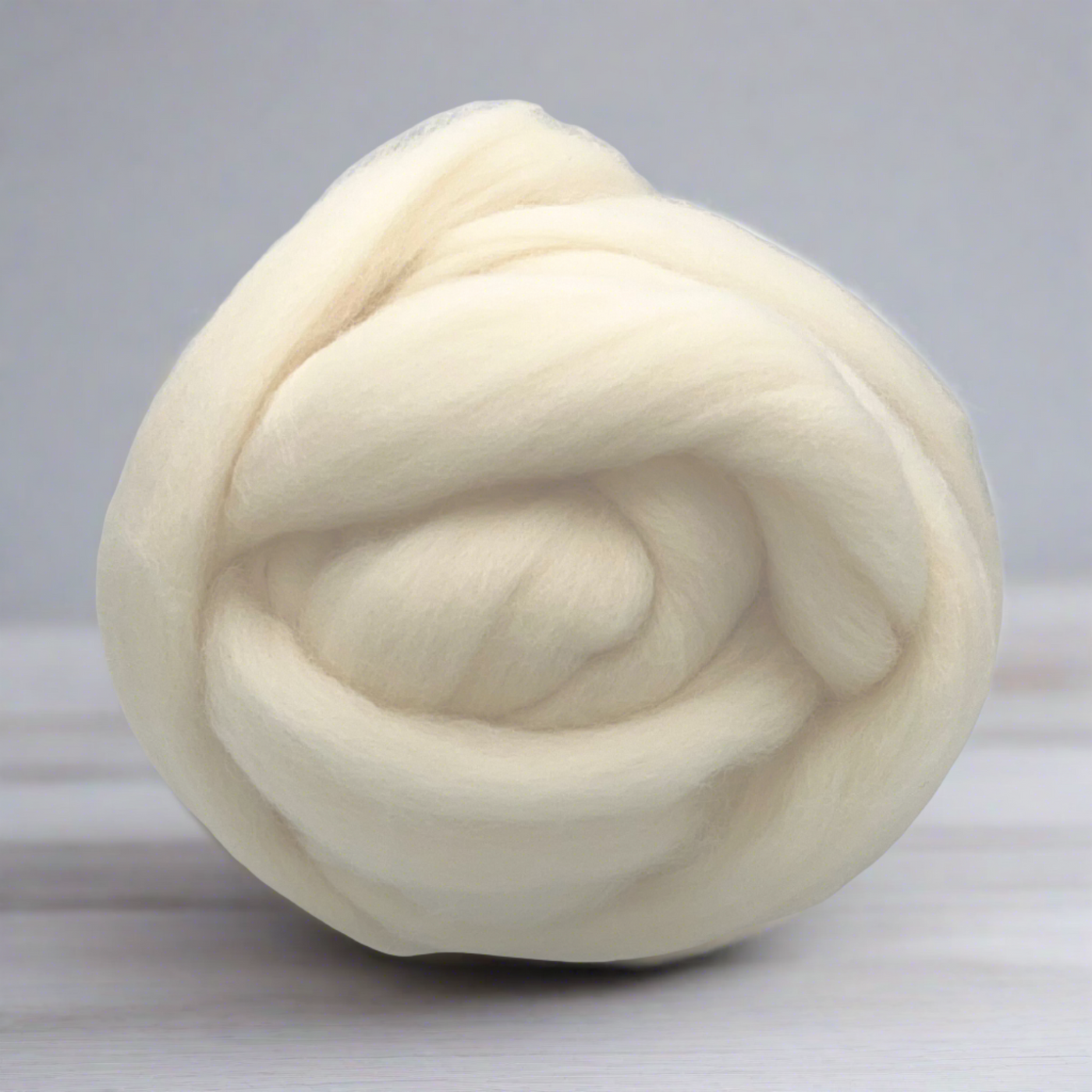 Corriedale Wool Roving Top | 28 Microns, Natural Undyed, Clean and Combed Wool