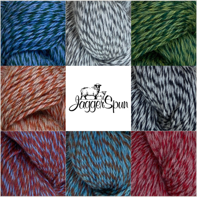 Jagger Spun Ragg 3-Ply Wool Yarn, 3/8 Sport Weight