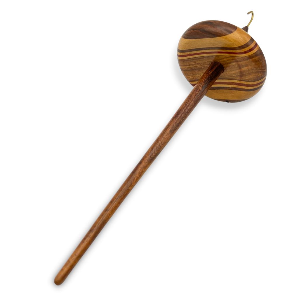 Revolution Fibers Multi-Wood Stripes Drop Spindle