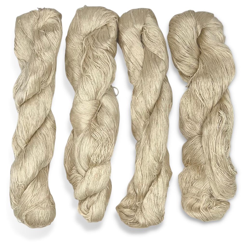 Product Details, OmShanti Red - 100% Red Eri (Wild Silk) Yarn, 20/2 lace  weight, Natural (Undyed), Yarns - Undyed