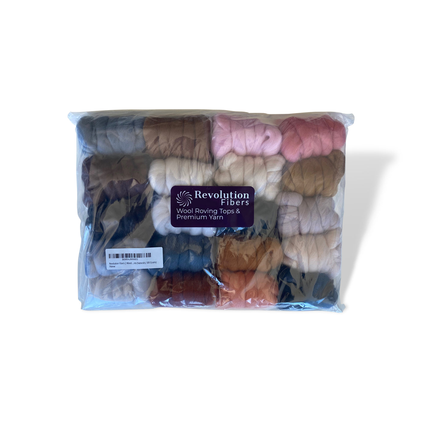 Mixed Merino Wool Variety Pack | All Creatures (Naturals) 500 Grams, 23 Micron-Wool Roving-Revolution Fibers-Revolution Fibers