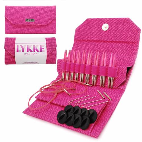 Blush 3.5 inch interchangeable needle set magenta - K-LYKKE-BL-35IC-SET-MGN