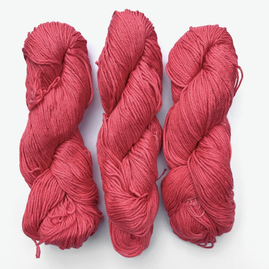 Hand Dyed Cotton Yarn Solid Colored | DK Weight 100 Grams, 200 Yards, 4 Ply-Yarn-Revolution Fibers-Fuchsia-Revolution Fibers