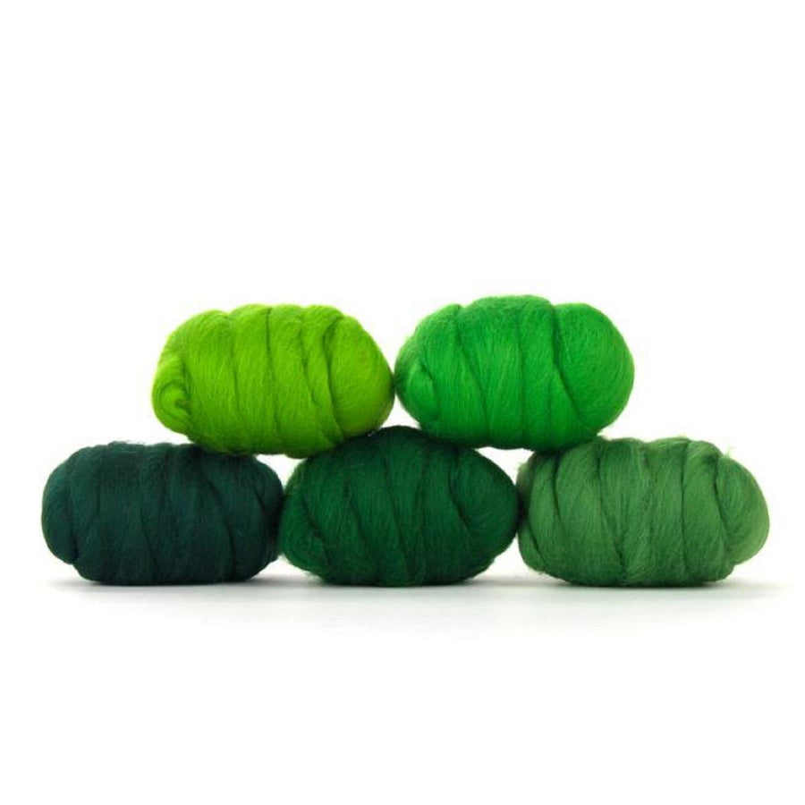 Mixed Merino Wool Variety Pack Grand Green (Greens) 250 Grams