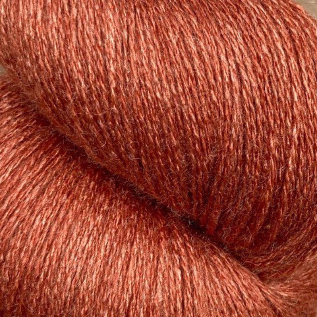 Jagger Yarns Zephyr Wool-Silk 4/8 Worsted Weight 1lb Cones - Rust