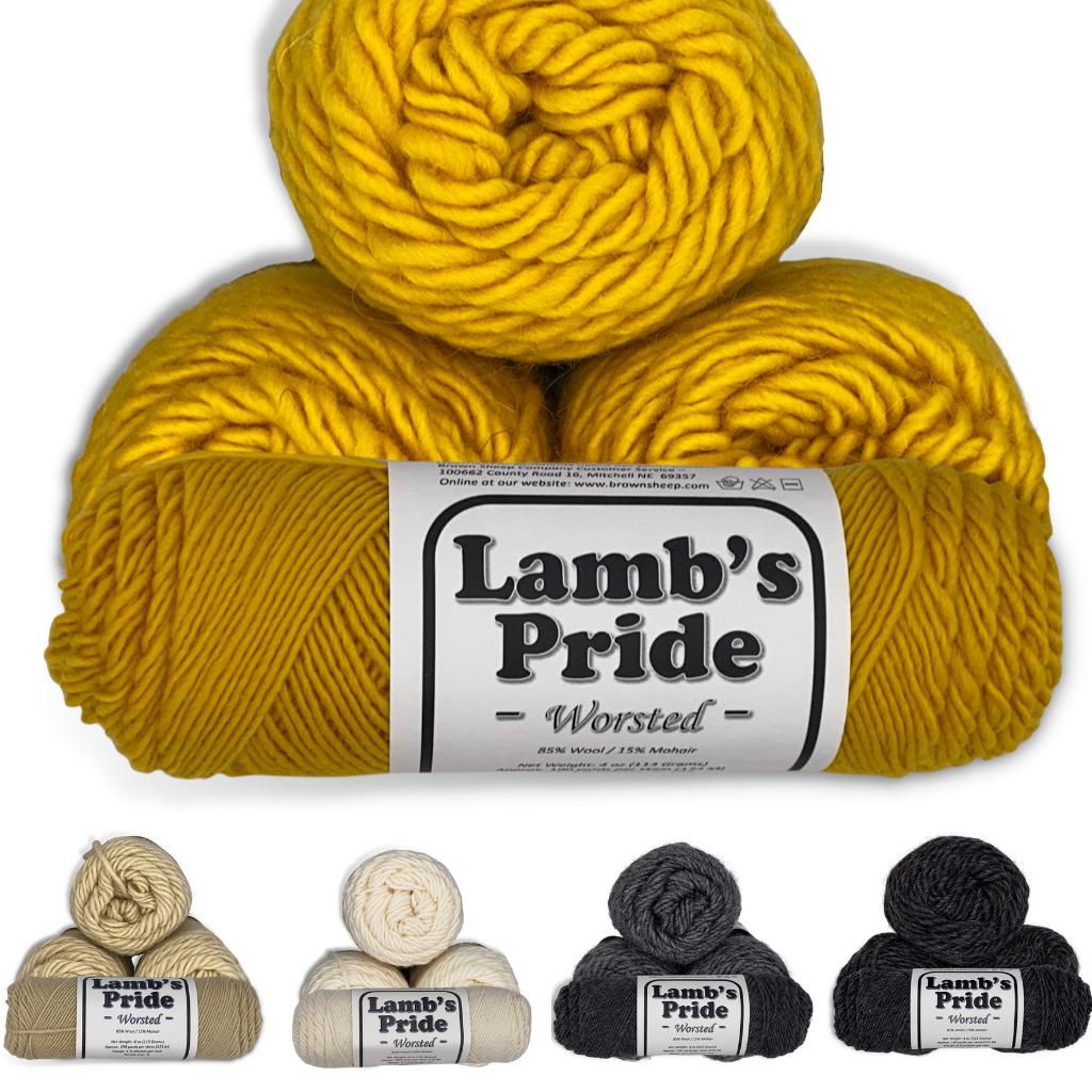 Lamb's Pride Worsted Weight Yarn | 190 Yards | 85% Wool 15% Mohair Blend-Yarn-Brown Sheep Yarn-Heather Charcoal - M04-Revolution Fibers