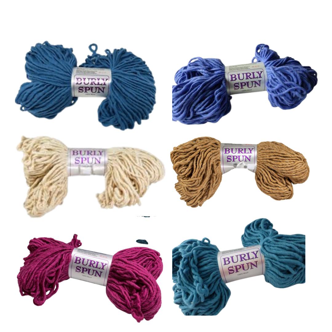 Burly Spun Super Bulky Weight Yarn | 132 Yards | 100% Wool-Yarn-Brown Sheep Yarn-Cream - BS10R-Revolution Fibers