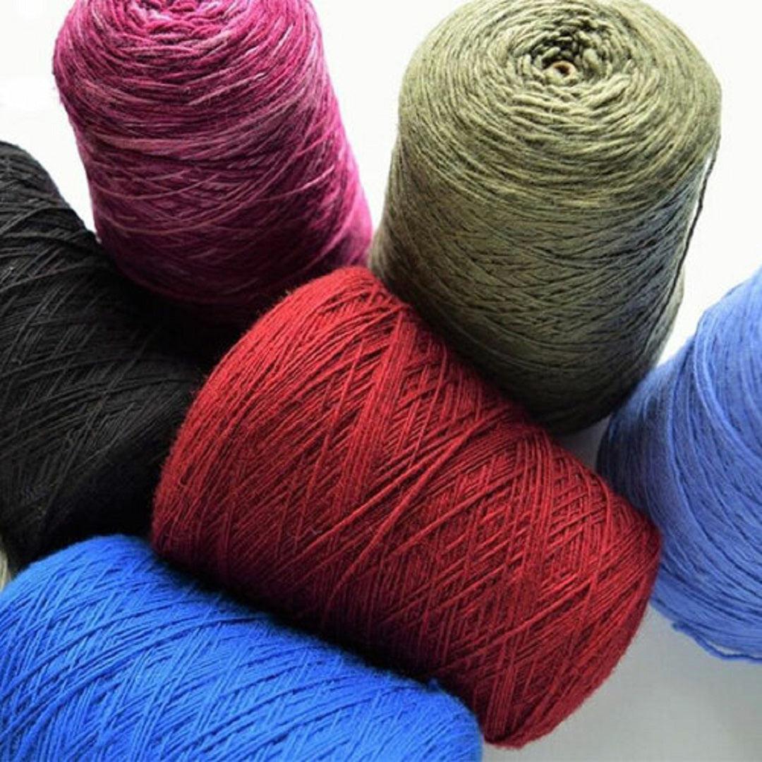 Lanaloft Cones (1 lb) Sport Weight Yarn | 1400 Yards | 100% Wool-Yarn-Brown Sheep Yarn-Cottage White - 2LL01C-Revolution Fibers