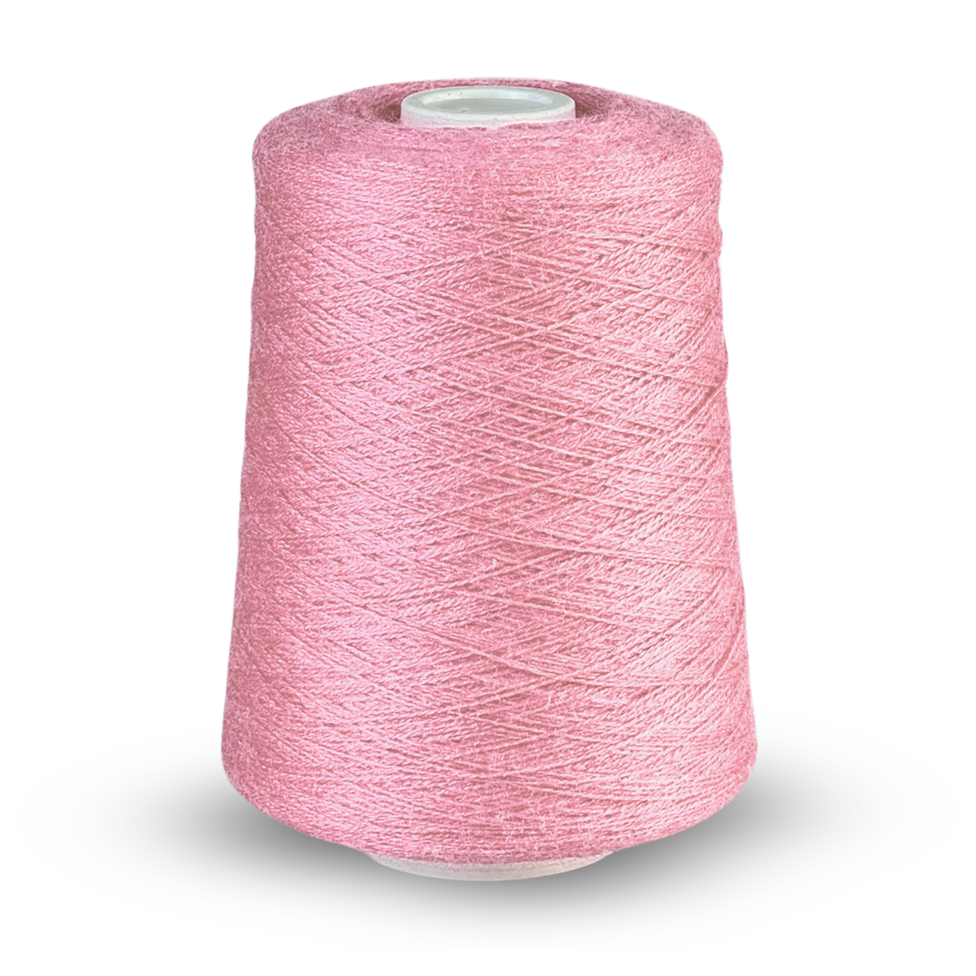 Zephira 2/18 wool-silk lace cone in Lady Slipper; soft blush pink with gentle glow, 1 lb about 5,040 yards.