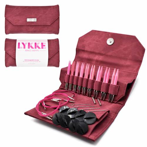 Blush 3.5 inch interchangeable needle set crimson - K-LYKKE-BL-35IC-SET-CRM