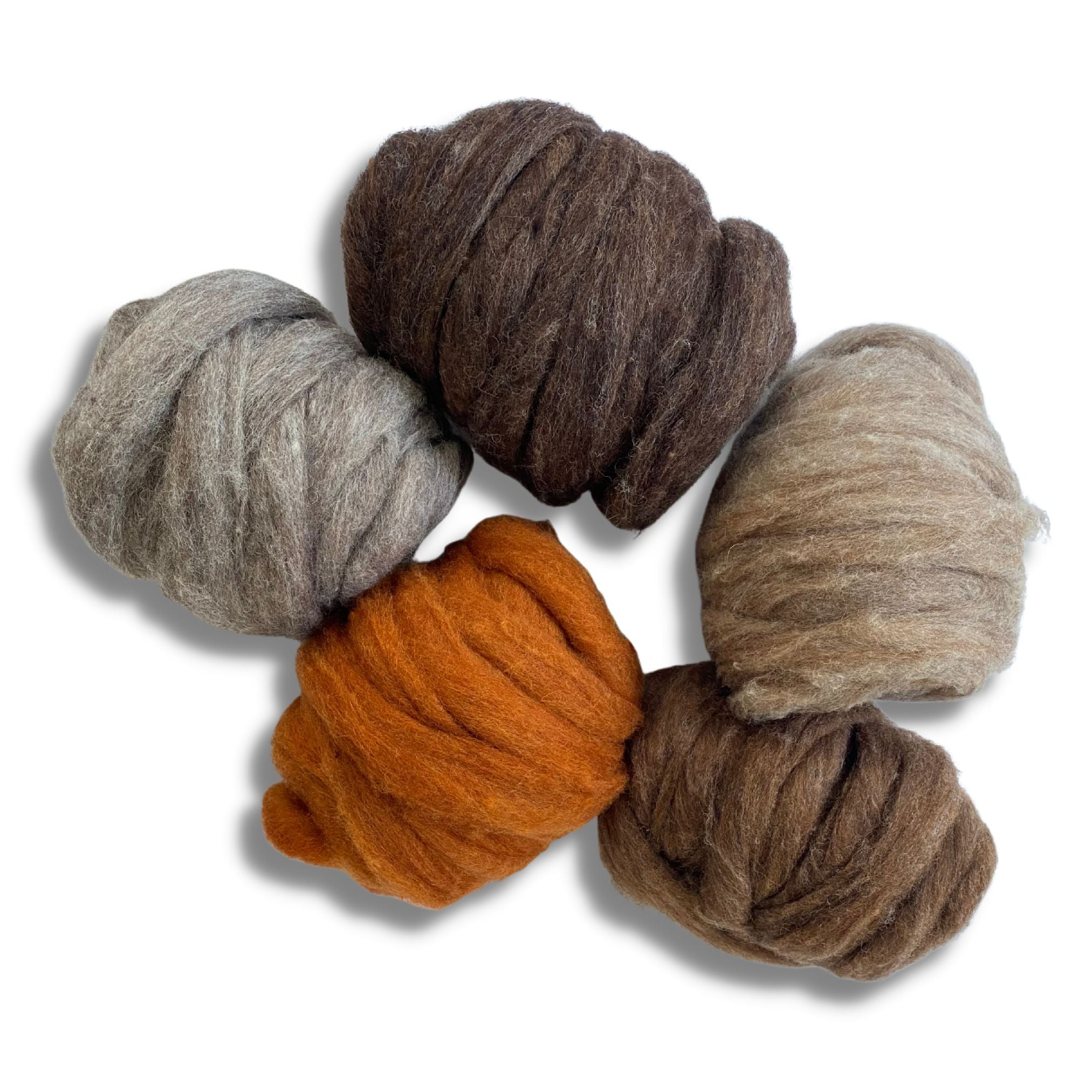Carded Sliver Corriedale Wool - Furry Friends Variety Pack 2