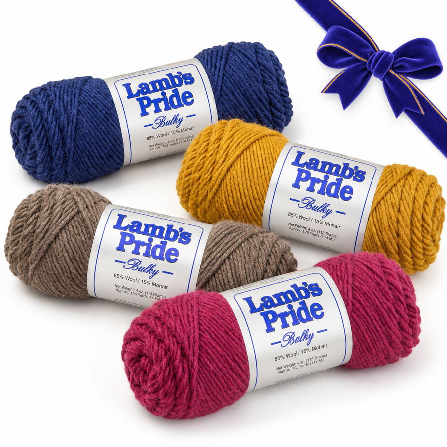 Brown Sheep Lamb’s Pride Mystery Yarn Pack | 4 Skeins | Worsted or Bulky
