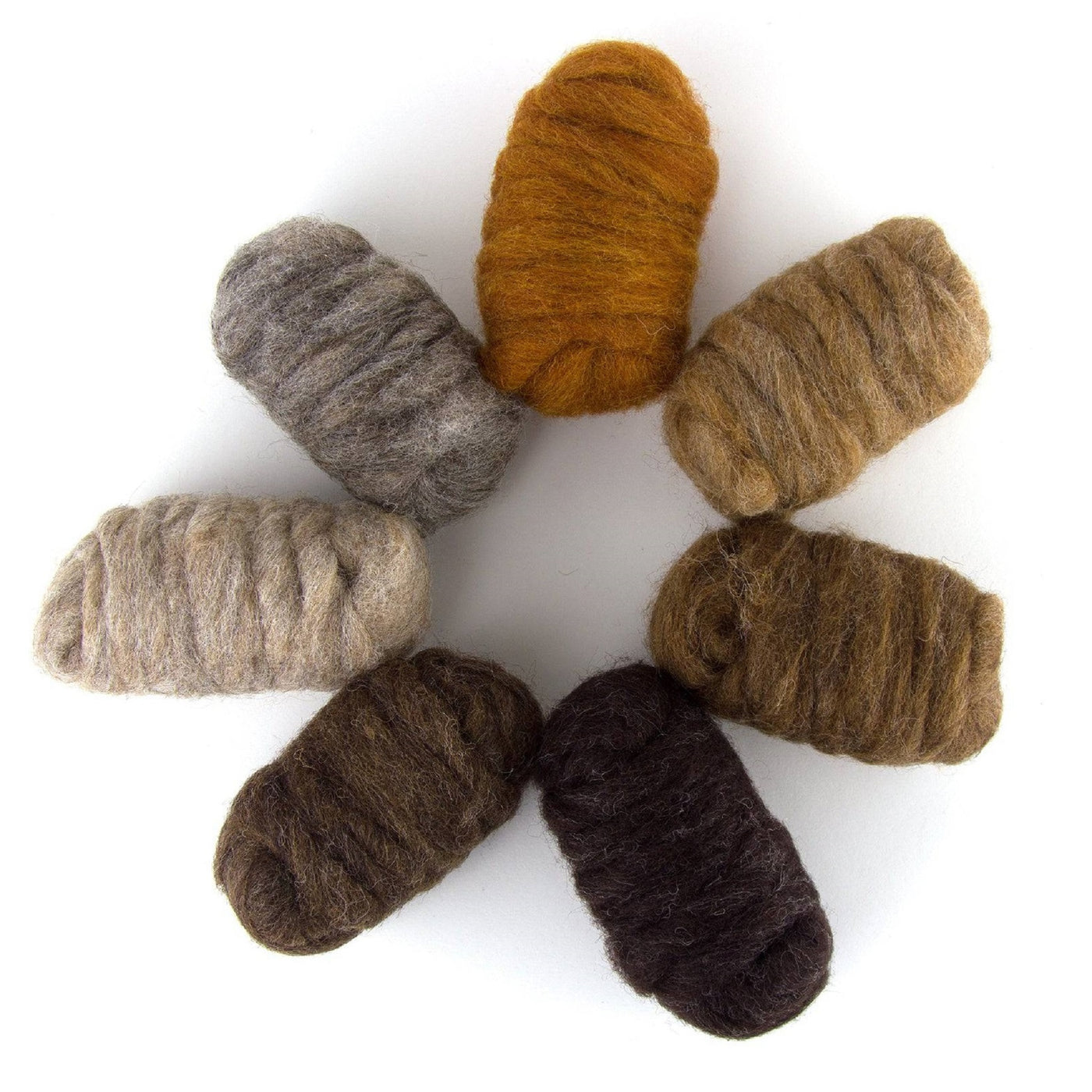 Furry Friends Variety Pack | Carded Corriedale Wool Sliver
