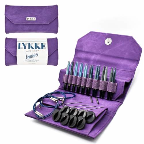 Interchangeable Needle Set 3.5 Inch Violet Case - K-LYKKE-IN-35IC-SET-VIO