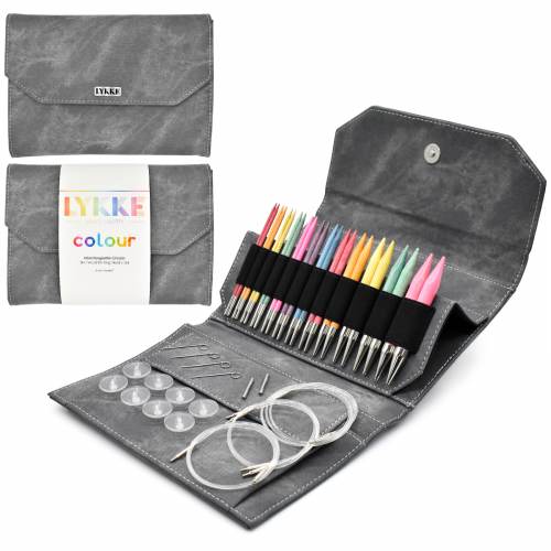 K-LYKKE-CL-IC-SET-GRY - Lykke Natural Needle Set and Gray Case - 5 Inch