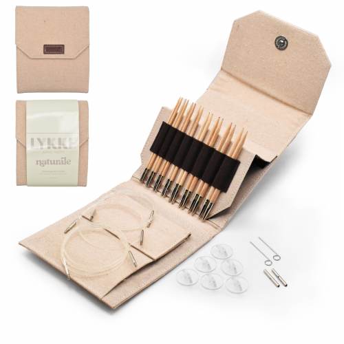 Lykke Naturale 5" Interchangeable Circular Needle Starter Set 