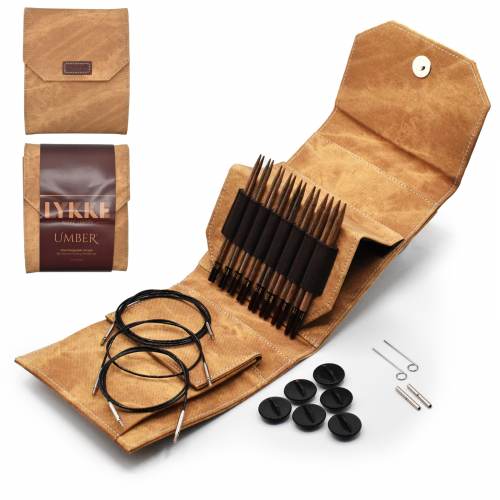 Lykke Umber 5" Interchangeable Circular Needle Set | With Carrying Case