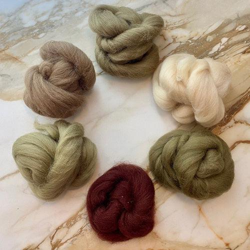 Revolution Fibers Dyed Wool Top Shetland Collection Mocha Mushroom
