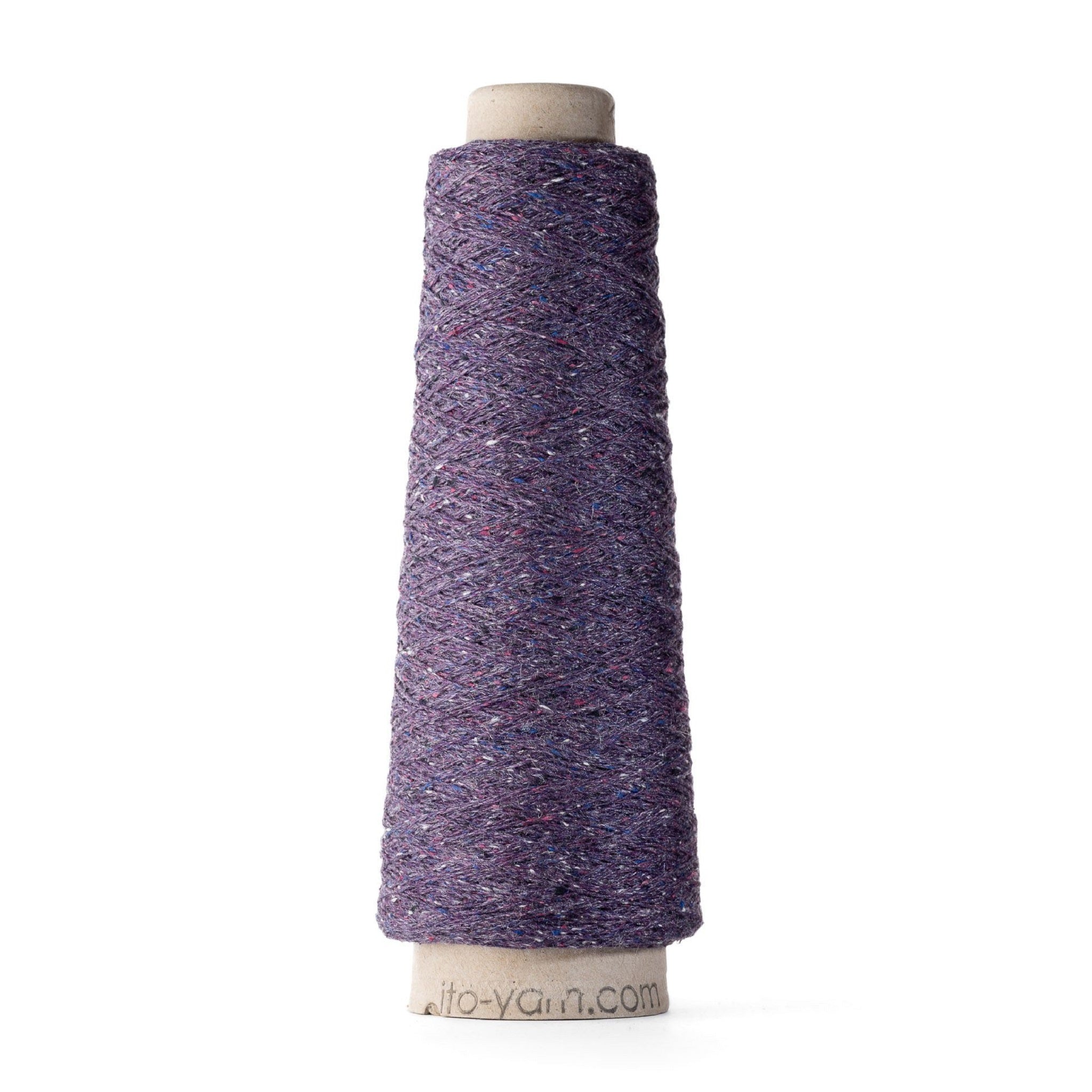 Sero Silk Noil Weaving Yarn Cone Violet