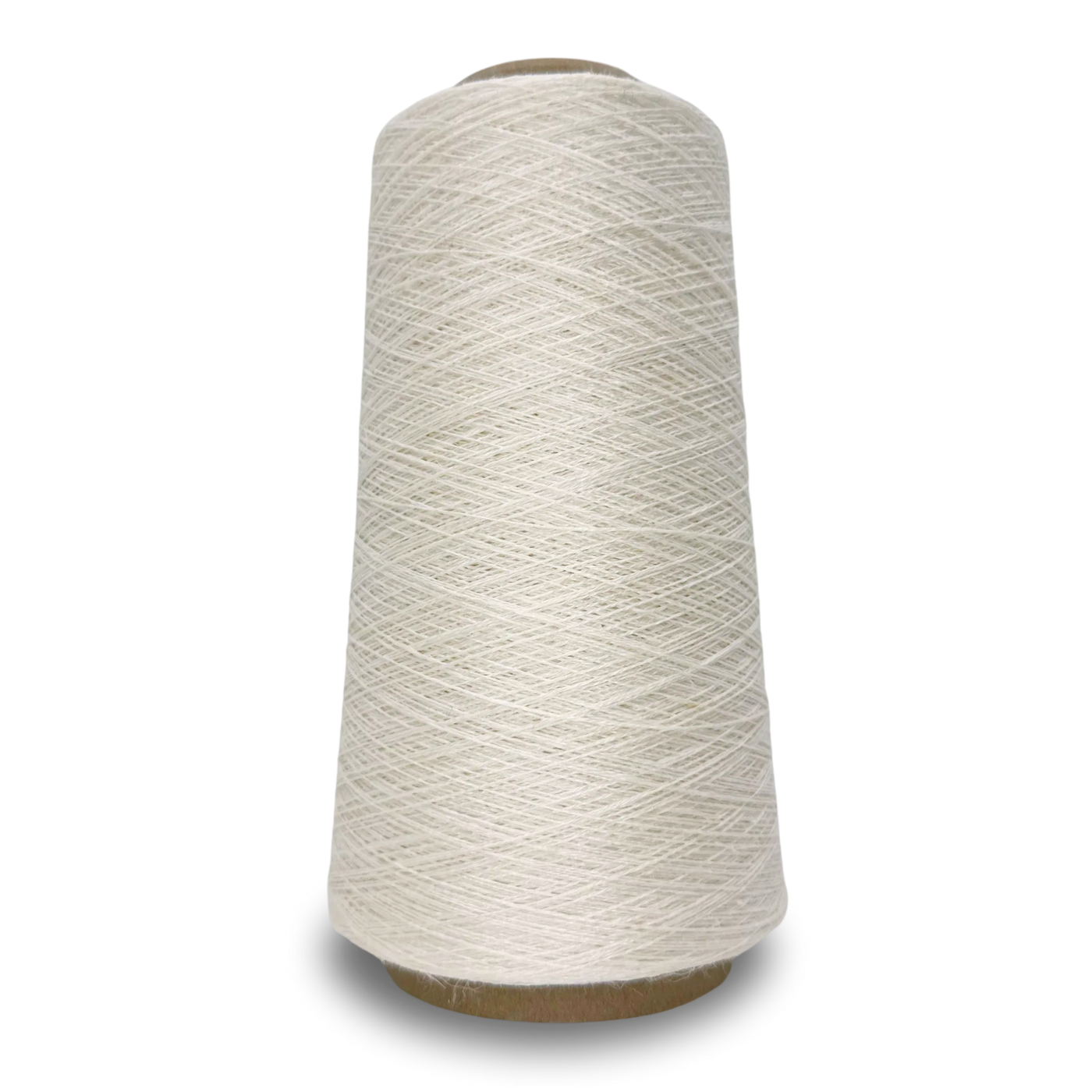 Cream 30 – Euroflax 14/4 Linen Yarn 8 oz Cone, sport weight wet-spun flax yarn in cream for knitting, weaving, or crochet projects