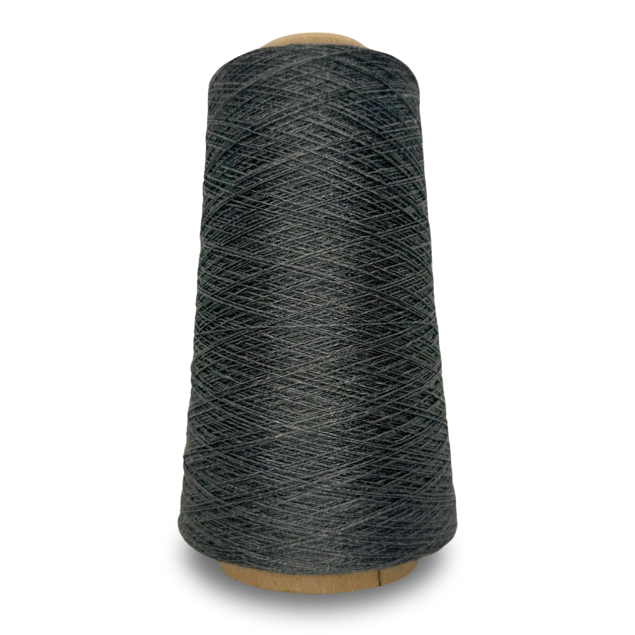 Charcoal 49 – Euroflax 14/4 Linen Yarn 8 oz Cone, sport weight wet-spun flax yarn in charcoal for knitting, weaving, or crochet projects