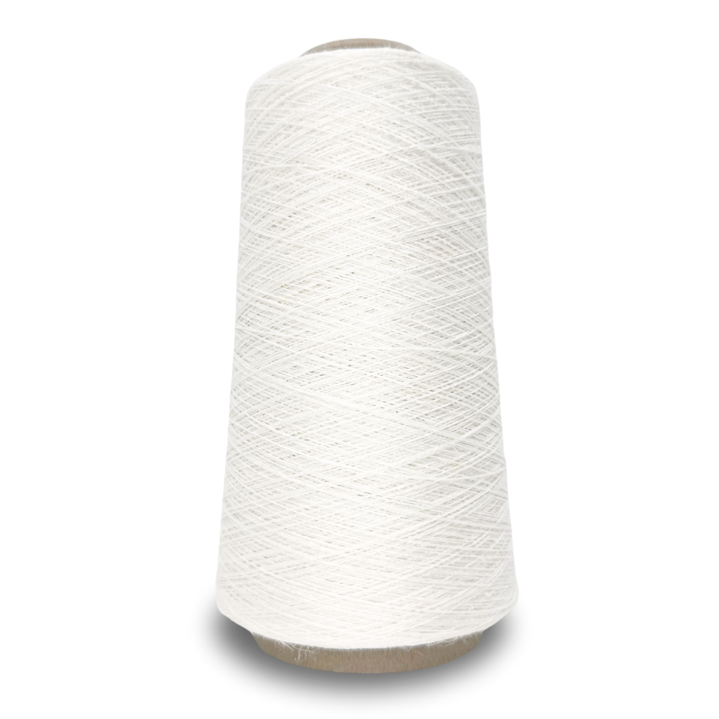 Euroflax 16/1 Linen Yarn Cone in Bleached – Color 00, bright white sportweight linen yarn made from wet-spun, long-line flax.