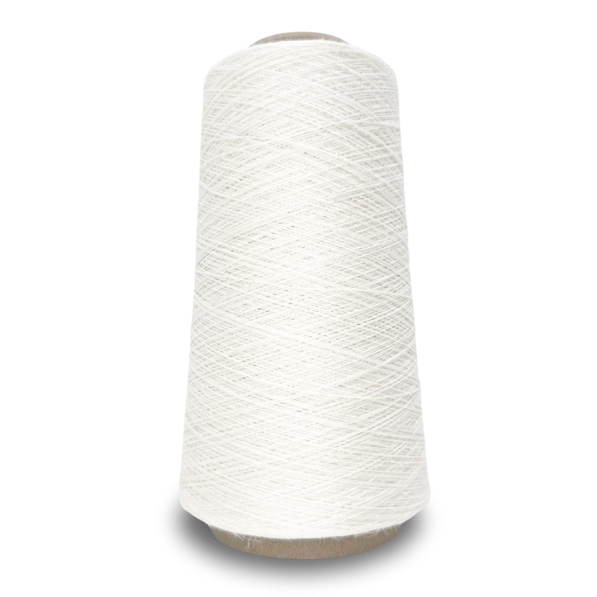 Euroflax 16/1 Linen Yarn Cone in Bleached – Color 00, bright white sportweight linen yarn made from wet-spun, long-line flax.