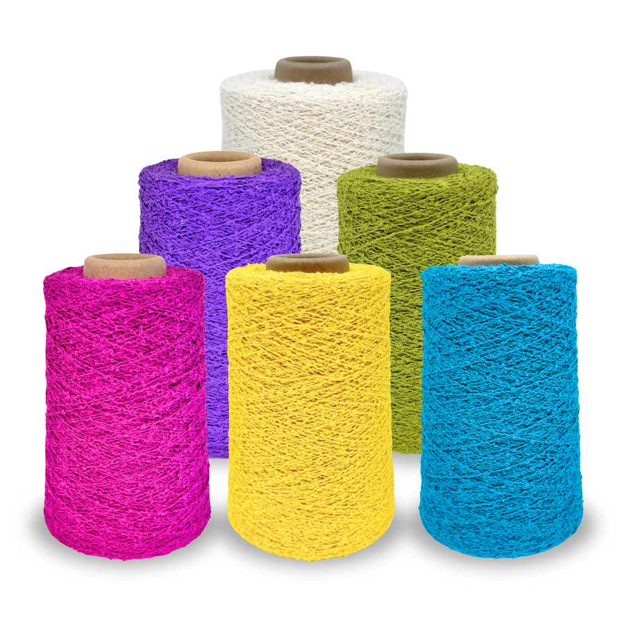 Lofty Cotton Bouclé Yarn | 1lb Fingering Weight Cone
