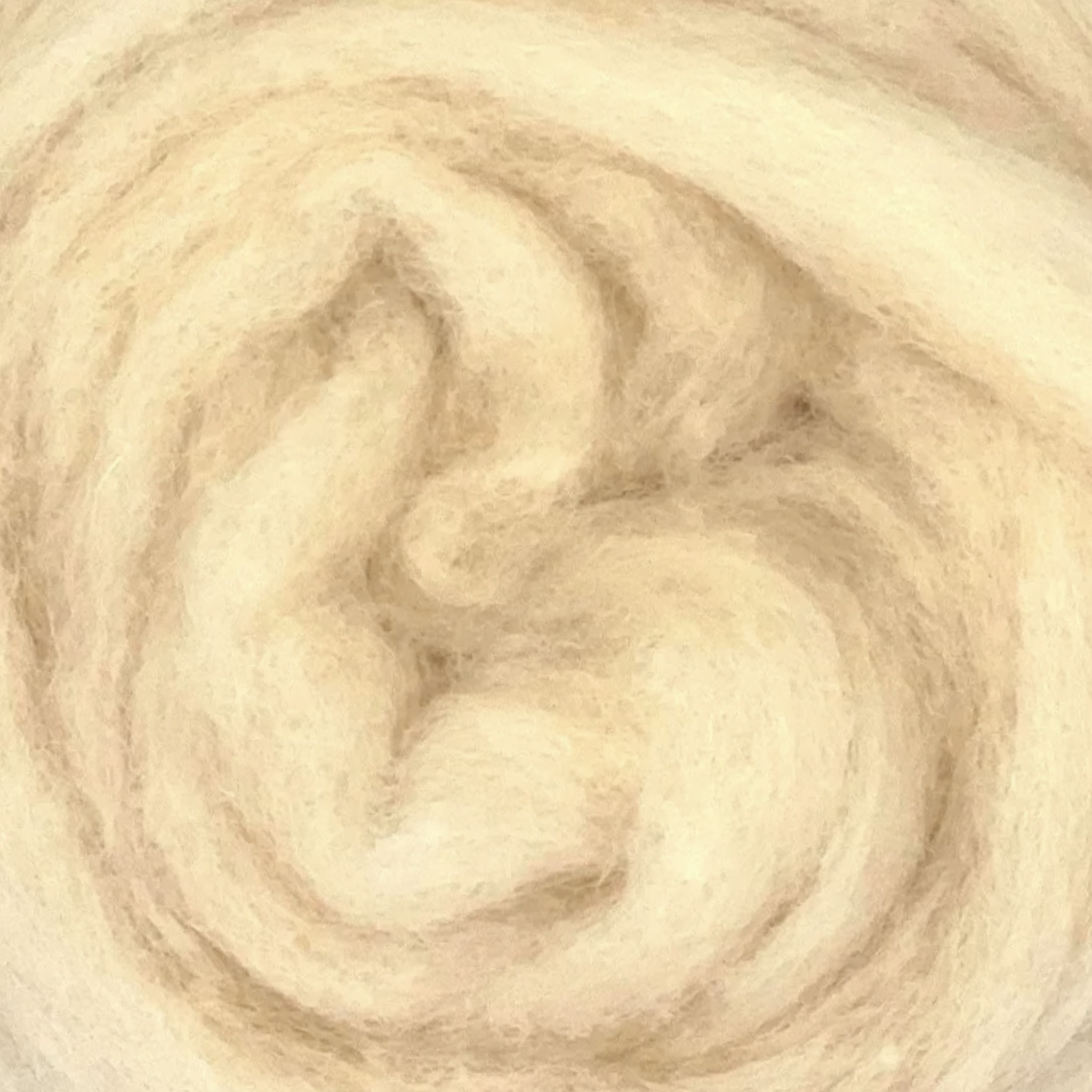 Closeup of Sandstone colorway – Critter Classics Carded Corriedale Wool Sliver from Revolution Fibers, perfect for animal felting and natural color blending.