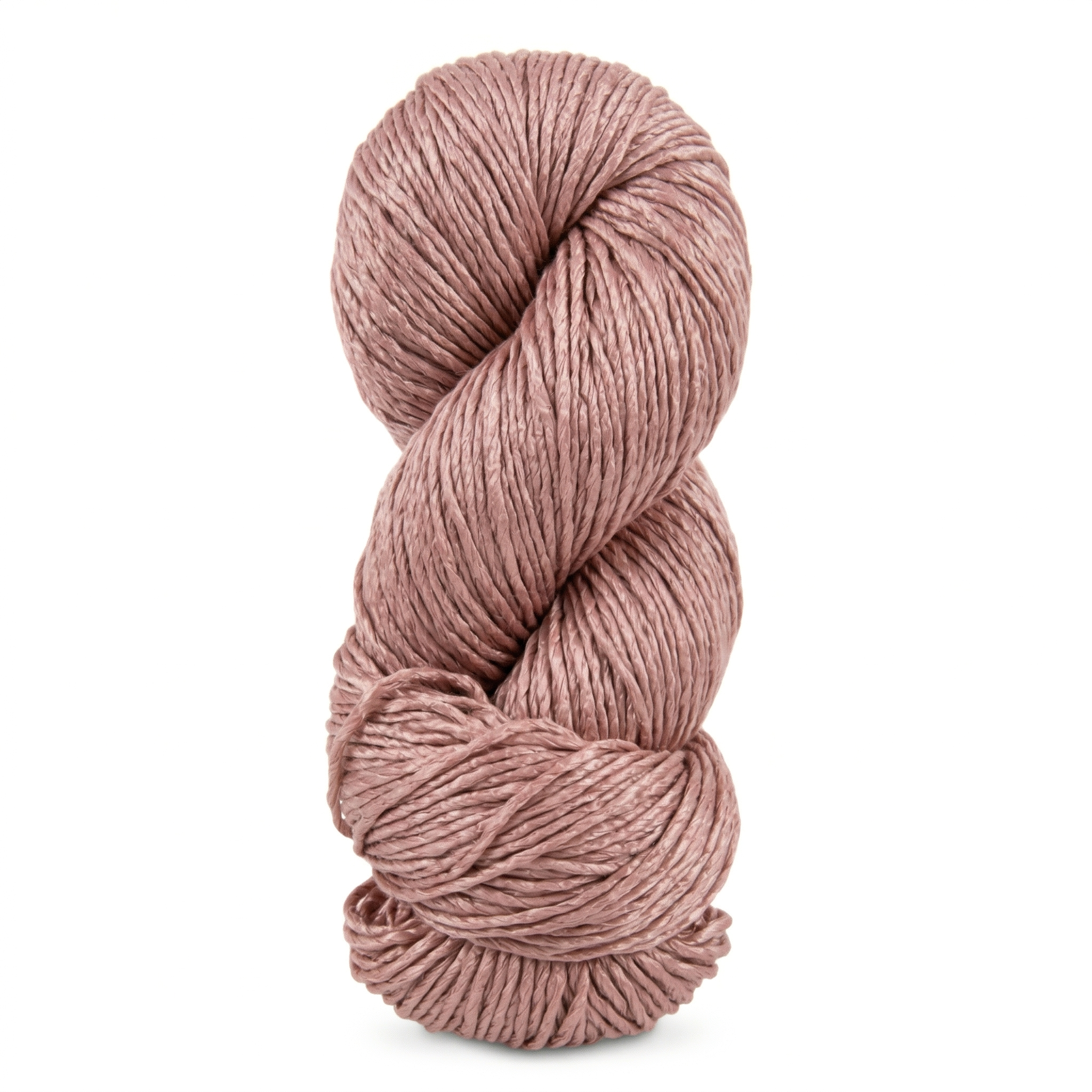Hero image of Revolution Fibers Regal Mulberry Silk Yarn in Sunny Pink, a worsted weight 100% mulberry silk yarn with a soft luminous finish.