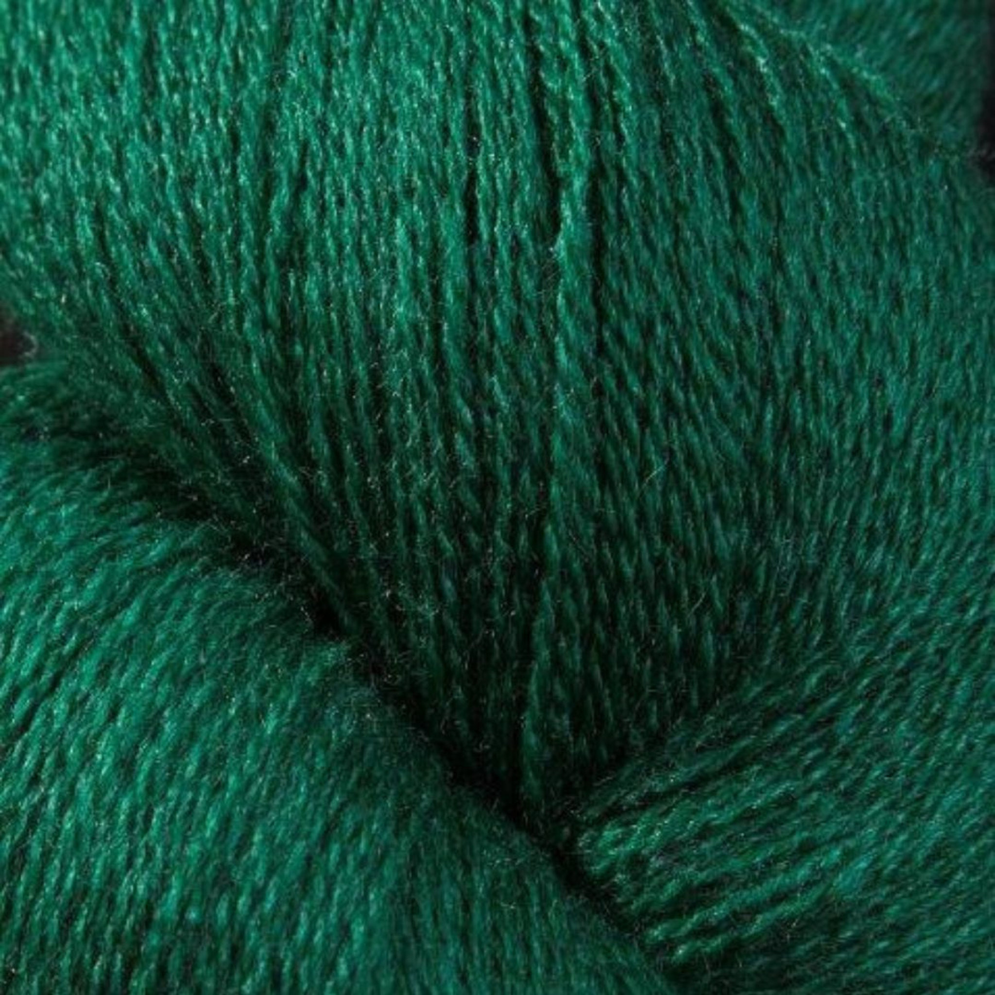 Zephira 2/18 wool-silk lace cone in Emerald; saturated jewel green with silky glow, 1 lb (~5,040 yd).