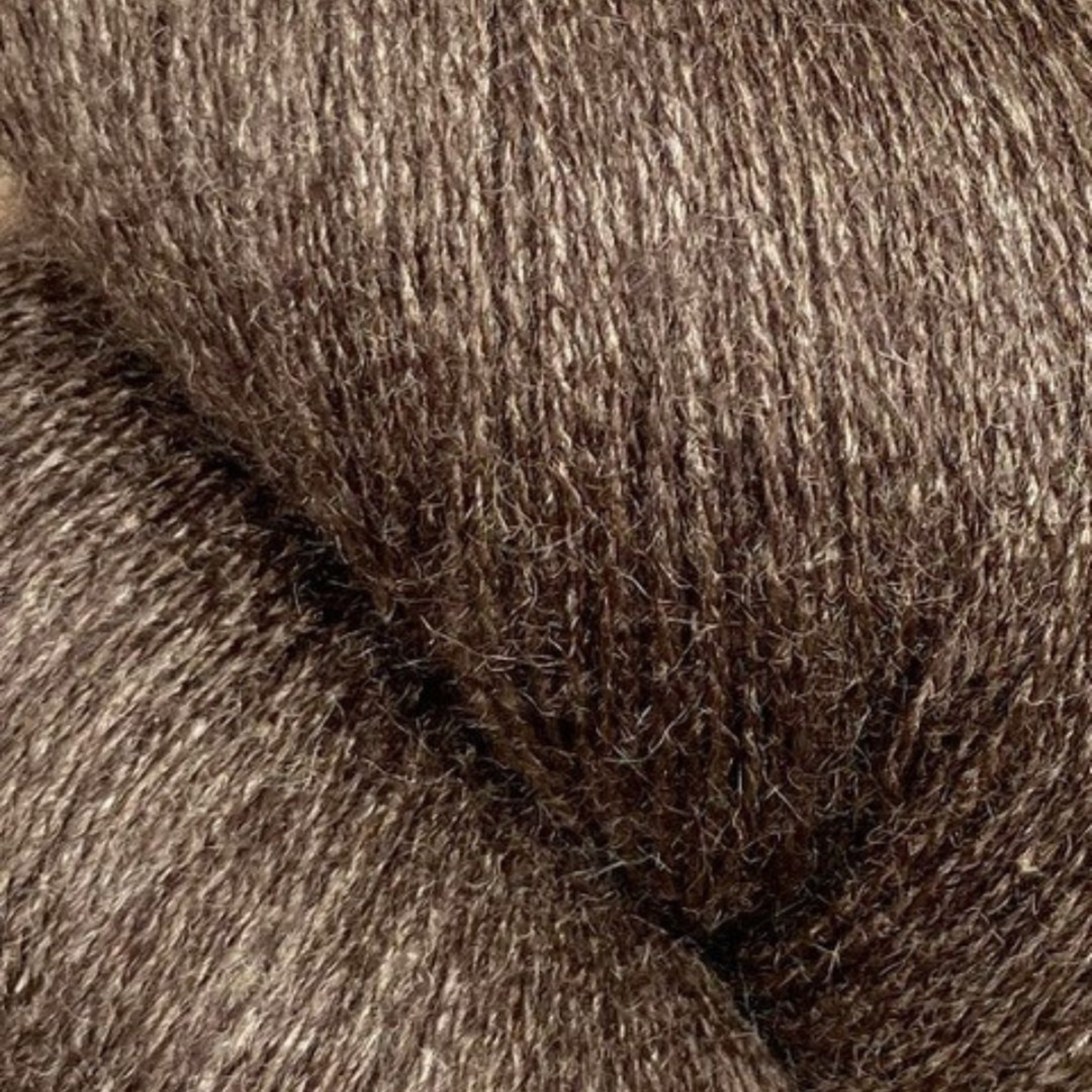 Zephira 2/18 wool-silk lace cone in Espresso; rich coffee brown, understated sheen, 1 lb about 5,040 yards.