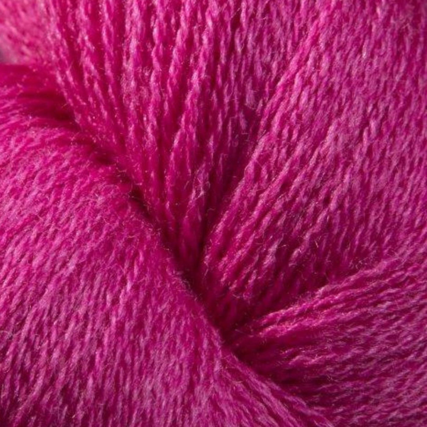 Zephira 2/18 wool-silk lace cone in Magenta; vibrant fuchsia, luminous silk highlights, 1 lb (~5,040 yd).