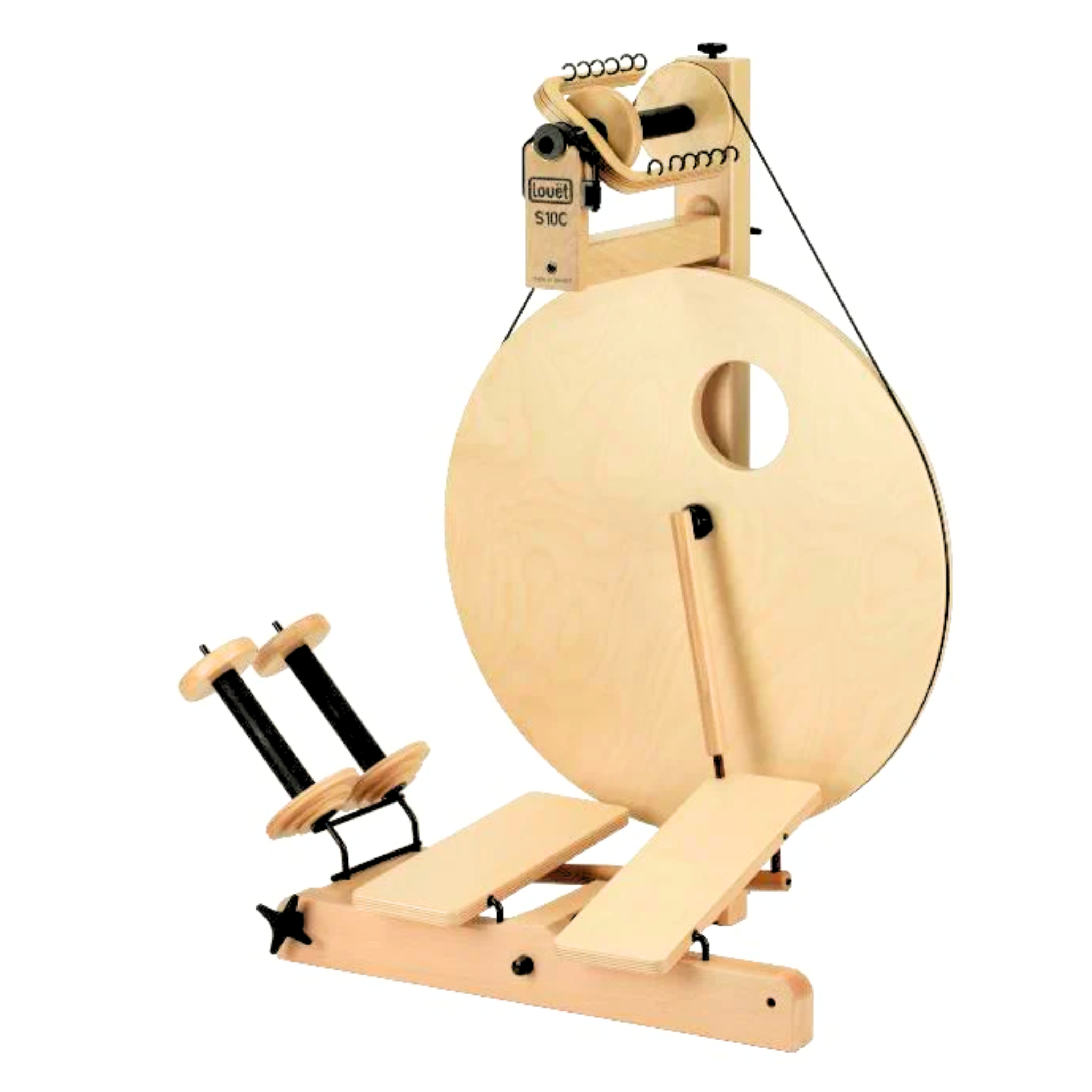 Louet S10 Double Treadle Irish Tension Spinning Wheel-Spinning Wheel-Louet-Revolution Fibers