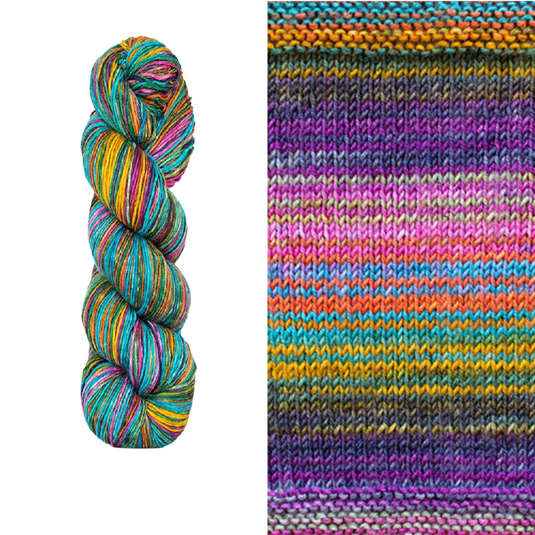 Anica Shawl Kit | Yarn Art Using Garter Stitch-Knitting Kits-Urth Yarns-Uneek Fingering 3010-Revolution Fibers