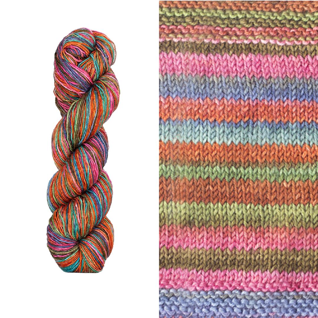 Anica Shawl Kit | Yarn Art Using Garter Stitch-Knitting Kits-Urth Yarns-Uneek Fingering 3011-Revolution Fibers