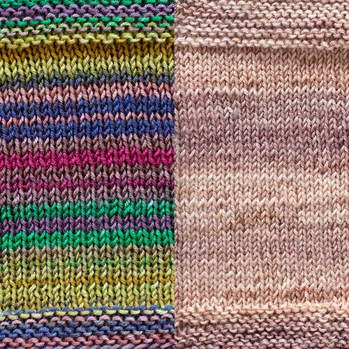 Koza Cocoon Wrap Kit | Yarn Art in Herringbone Stitch-Knitting Kits-Urth Yarns-Uncuffed-Koza 4018 + 62-Revolution Fibers
