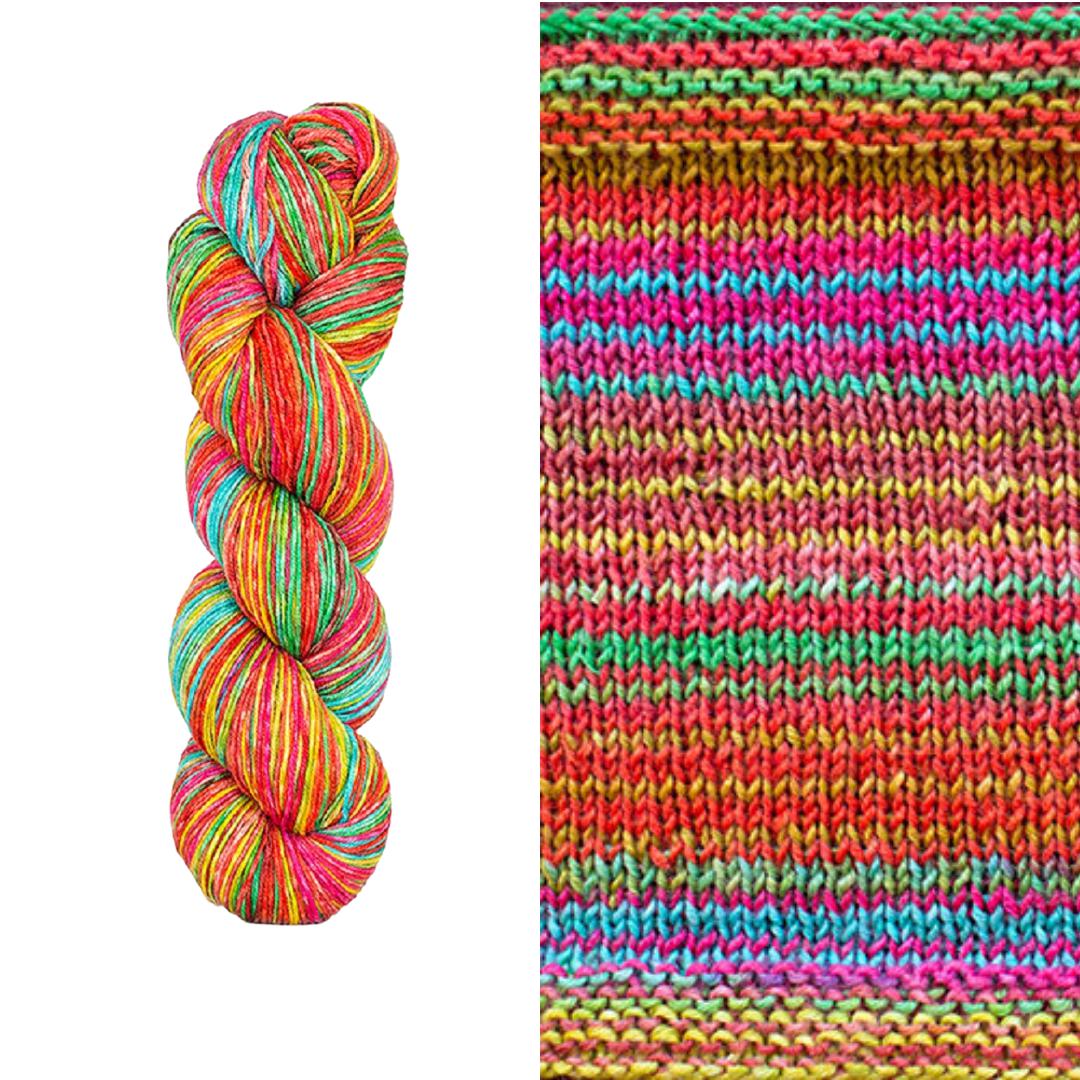 Anica Shawl Kit | Yarn Art Using Garter Stitch-Knitting Kits-Urth Yarns-Uneek Fingering 3014-Revolution Fibers
