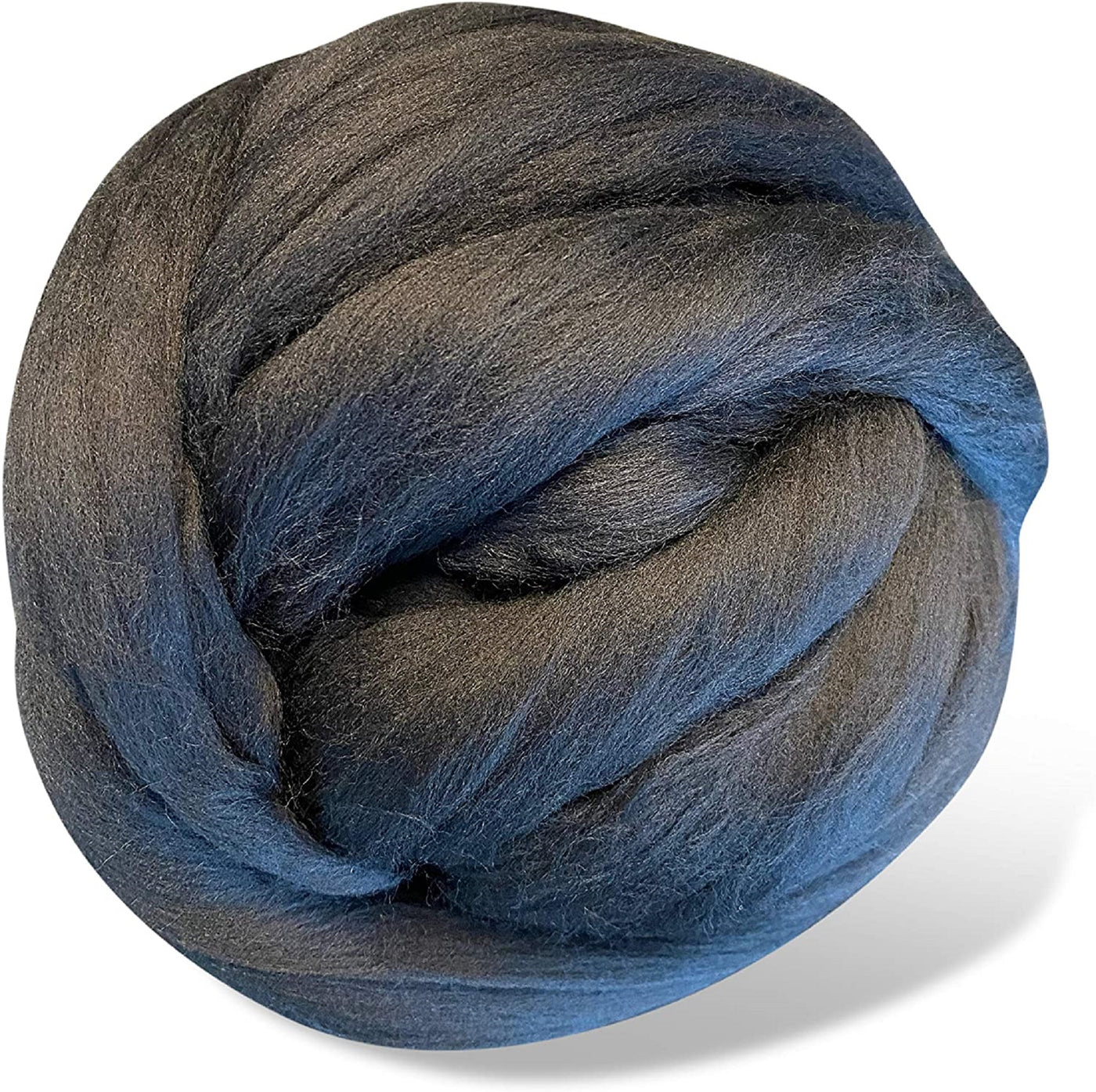 Revolution Fibers - Dyed Black Merino Wool Roving - Premium 21 Micron Roving Wool Top Soft Spinning Wool Roving Chunky Yarn Needle Felting & Wet F
