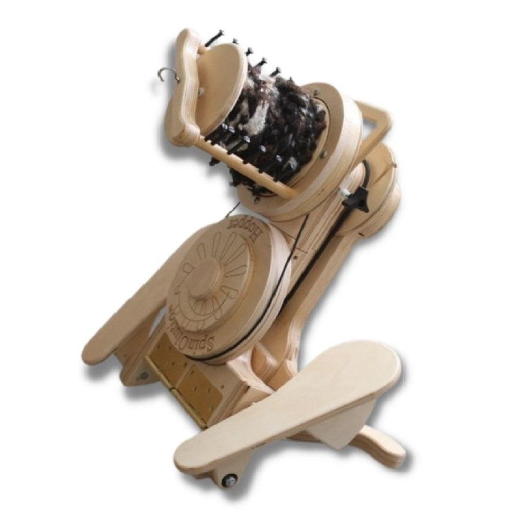 SpinOlution Hopper Spinning Wheels-Spinning Wheel-SpinOlution-Wheel + 8 oz Flyer-Revolution Fibers