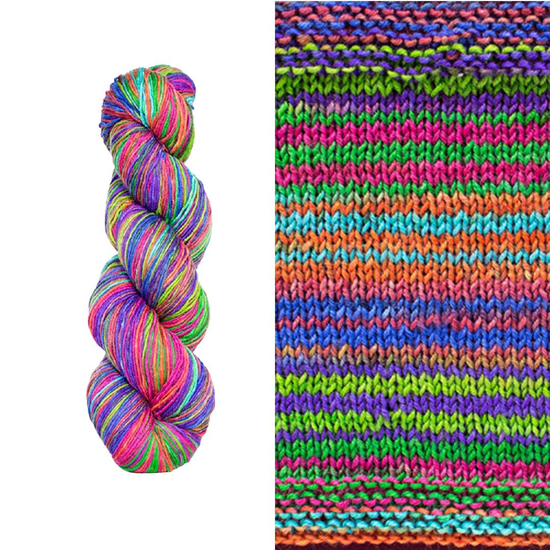 Anica Shawl Kit | Yarn Art Using Garter Stitch-Knitting Kits-Urth Yarns-Uneek Fingering 3023-Revolution Fibers