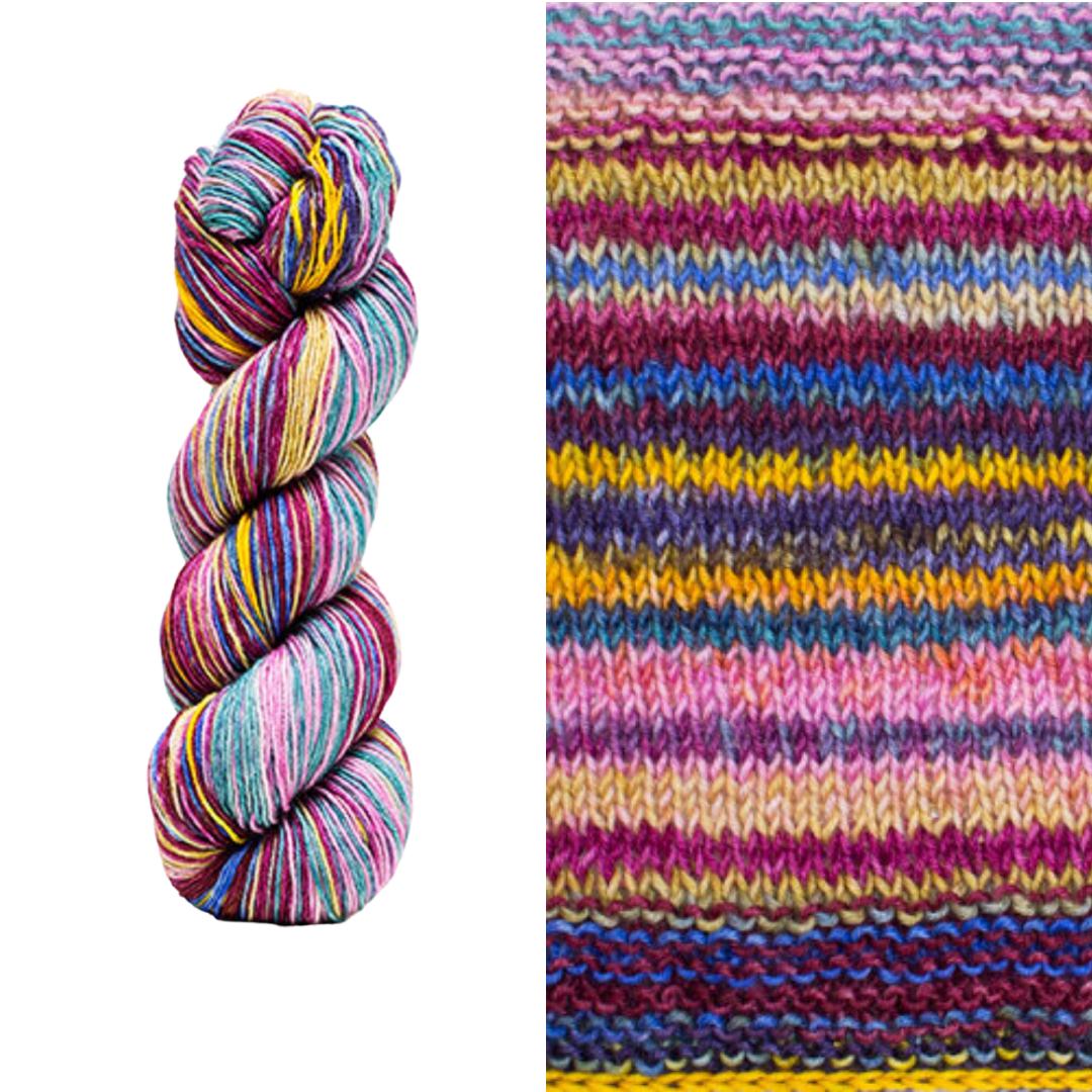 Anica Shawl Kit | Yarn Art Using Garter Stitch-Knitting Kits-Urth Yarns-Uneek Fingering 3026-Revolution Fibers