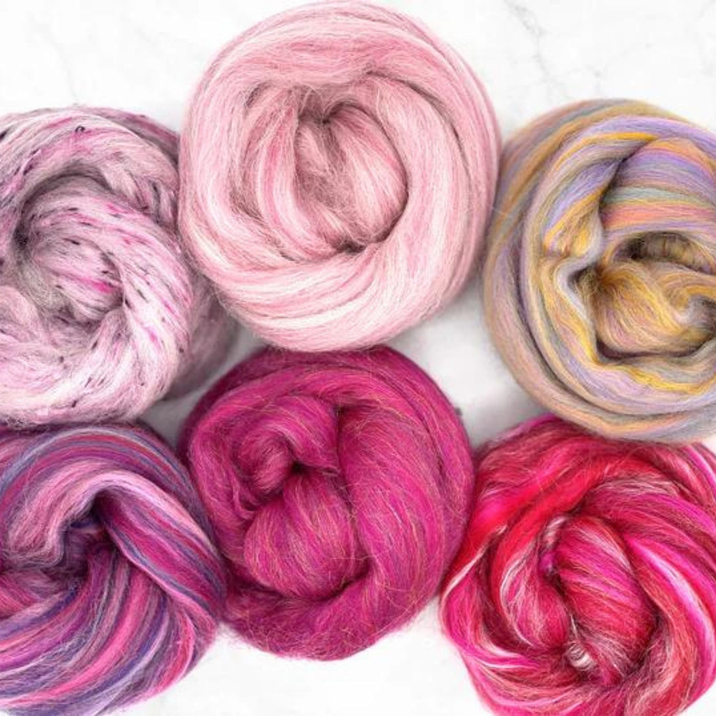 Pink Passion Variety Pack | Zen Blend Collection-Wool Roving-Revolution Fibers-Revolution Fibers