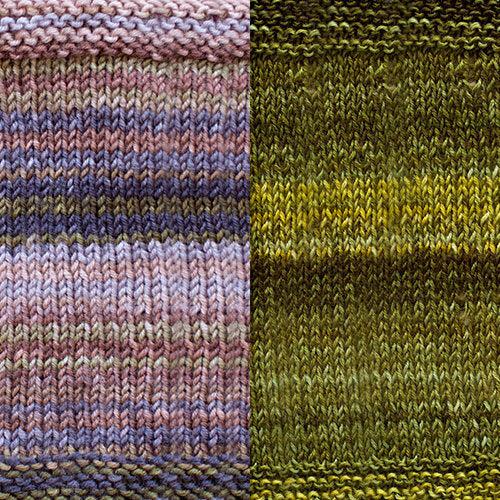 Koza Cocoon Wrap Kit | Yarn Art in Herringbone Stitch-Knitting Kits-Urth Yarns-Uncuffed-Koza 4006 + 59-Revolution Fibers