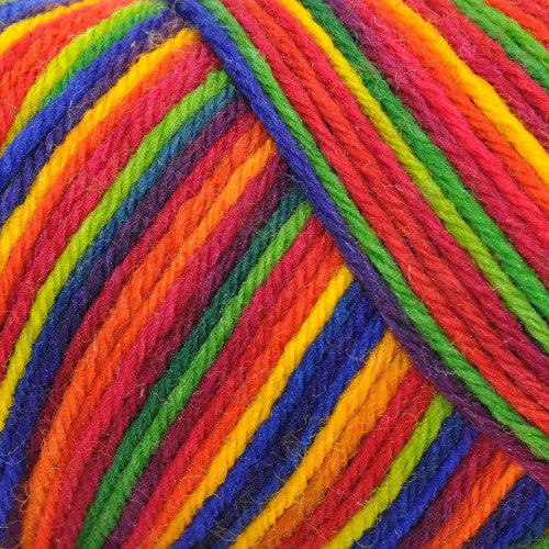 Wildfoote Luxury Sock Weight Superwash Yarn | 50 grams, 215 yards per skein-Yarn-Brown Sheep Yarn-Rock N Roll (Handpainted)-Revolution Fibers