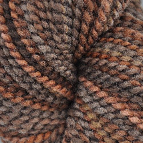 Lana Boulce Worsted Weight Yarn | 180 Yards | 100% Wool Twisted around Nylon Cord-Yarn-Brown Sheep Yarn-Tooled Leather (Handpainted) - LB707-Revolution Fibers