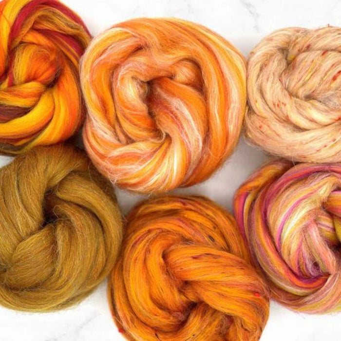 Orange Crush Variety Pack | Zen Blend Collection-Wool Roving-Revolution Fibers-Revolution Fibers