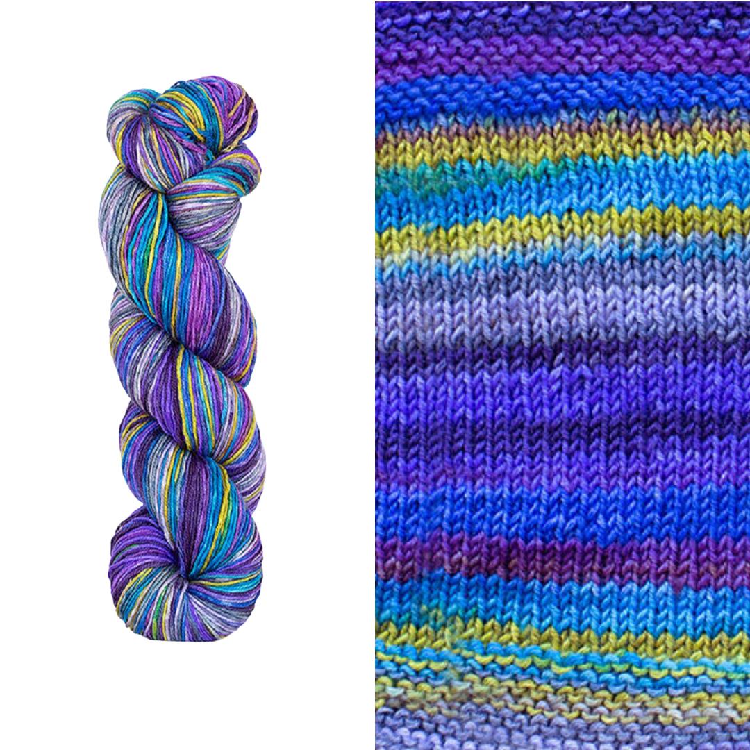 Anica Shawl Kit | Yarn Art Using Garter Stitch-Knitting Kits-Urth Yarns-Uneek Fingering 3003-Revolution Fibers