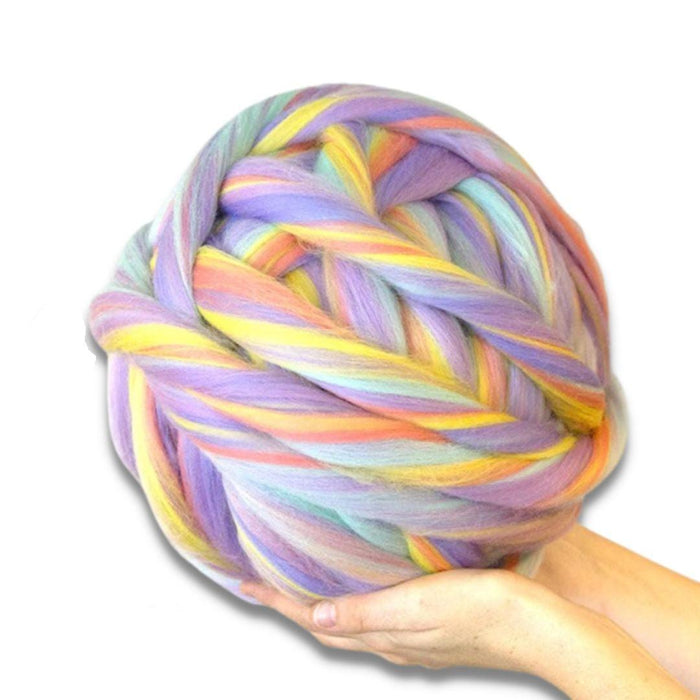 Cotton Candy Merino Wool Blend | 8 Ounces of Luxuriously Soft Multicolored Merino Wool Top-Wool Roving-Revolution Fibers-Revolution Fibers